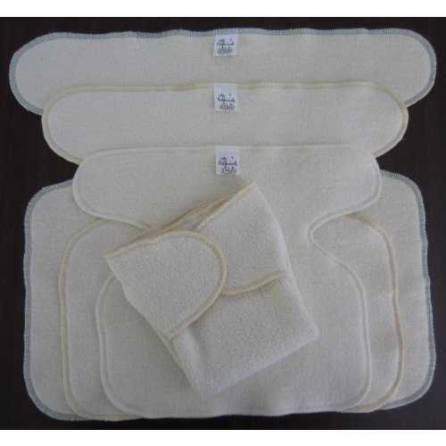Preflat - Hemp / Organic Cotton - Fleece or French Terry |  Preemie | Newborn | One Size | Toddler | Soft & Reusable Cloth Diapers