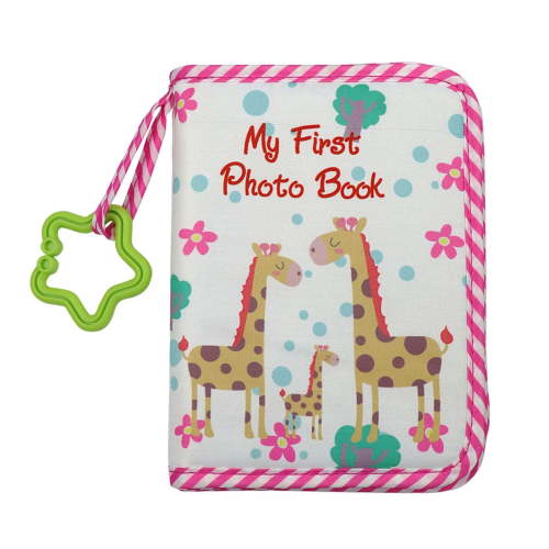 HUMJUSE Baby Photo Album Baby Memory Book, Soft Cloth Photo Book First Year Memory Album Gift Holds 4X6 Pictures for Babies Newborn Toddler & Kids Baby Shower