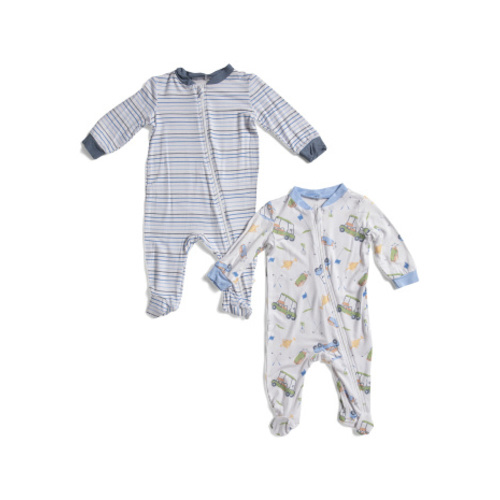 Newborn Boys 2pk Printed Footed Coveralls | Kids & Baby | T.J.Maxx