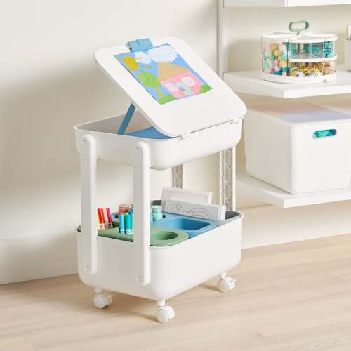 The Container Store Kids 2-Tier Craft Cart | The Container Store