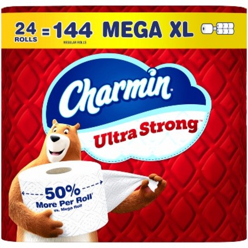 Charmin Ultra Strong Toilet Paper - 24 Mega XL Rolls