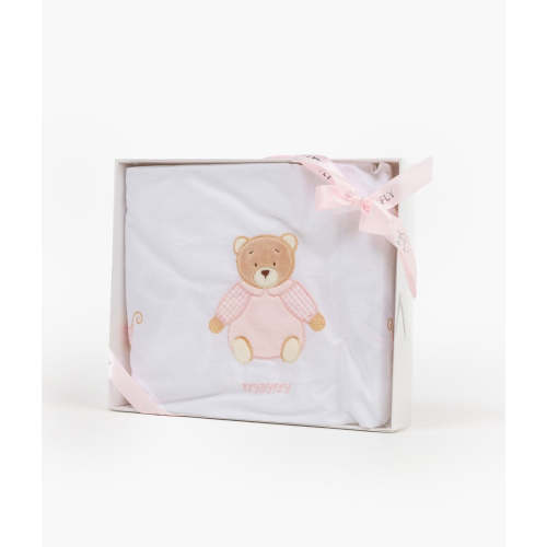 Fitted Sheet | Pink & White