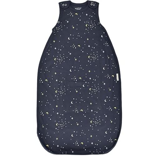 Organic Cotton Sleep Sack - 2-Way Zipper Wearable Blanket - Standard Sleeping Bag Sack - 2 Months - 2 Years - Milky Way