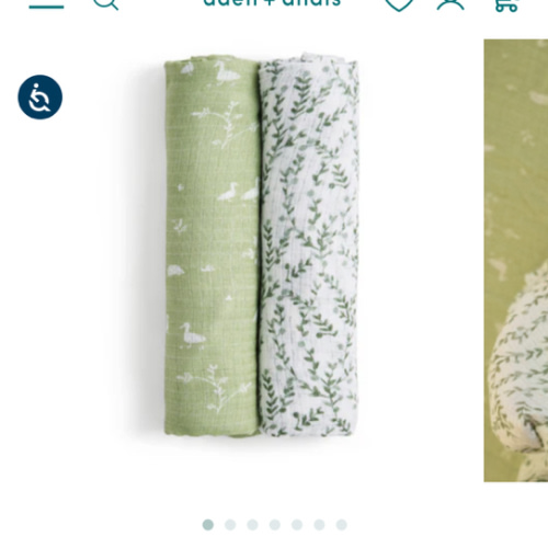 aden + anais nature friends essentials silky soft swaddles 2 pack