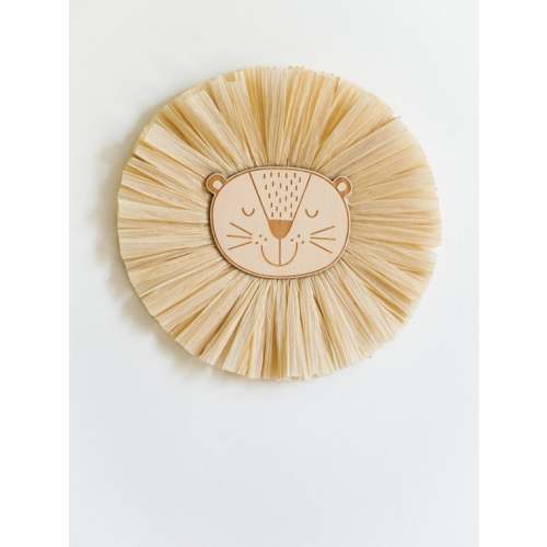 Lion Face Raffia Wall Hanging Safari Jungle Nursery Lion - Etsy