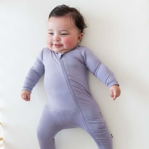 Shop Zippered Footie in Taro | Kyte Baby