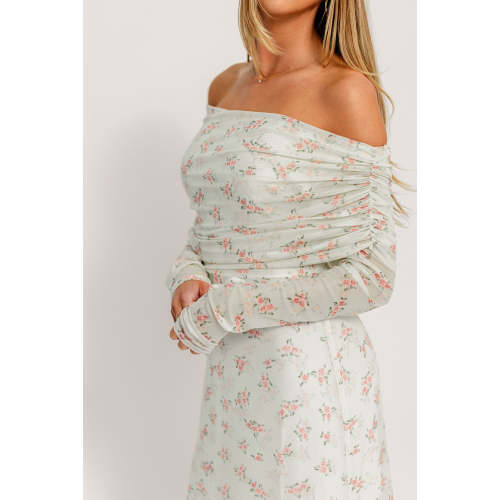 Azaleia Maxi Dress in Blush Floral - Bump Friendly - Size Up for Maternity