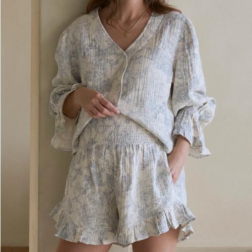 LUXE RUFFLED MUSLIN SET