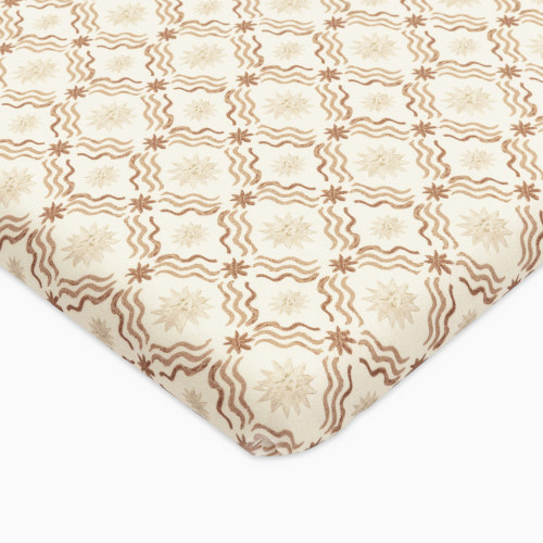 babyletto All-Stages Organic Brushed Cotton Bassinet Sheet - Autumn Star By Nate Berkus