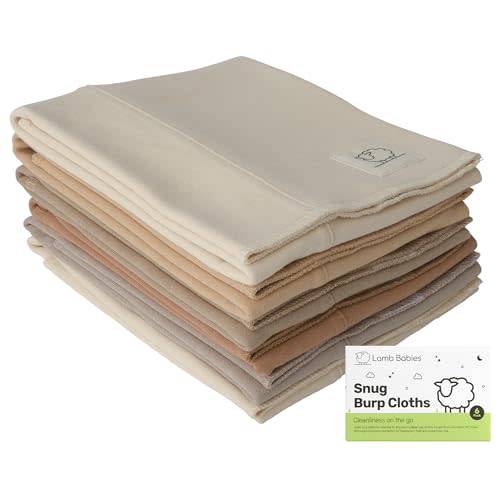 Snug Baby Cotton Burp Cloths, Absorbent, Lightweight, and Gentle Cotton for Mess-Free Moments, Baby Burp Cloths for Boys and Girls An Essential Addition to Every Parent's Diaper Bag