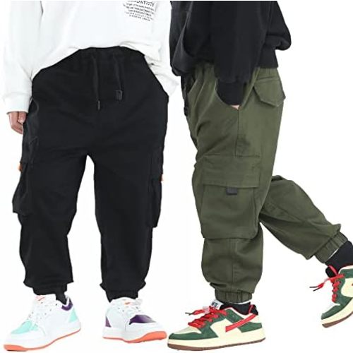 Toddler Pants, Black Pants Toddler Boys or Girls, Little Boy Pants 2-Pieces