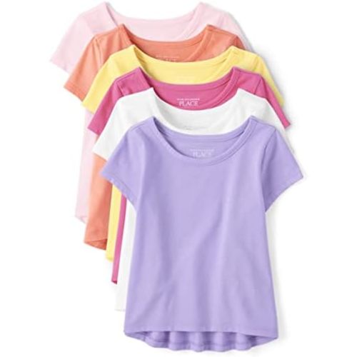 The Children's Place Baby Girls' and Toddler High Low Layering Tee