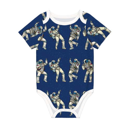 Rocae Disco party Astronaut Dancing for Baby Climbing Clothes Soft Baby Romper for Active Infants Comfortable and Breathable Crawling Jumpsuit Unisex Baby Outfit 3 Months