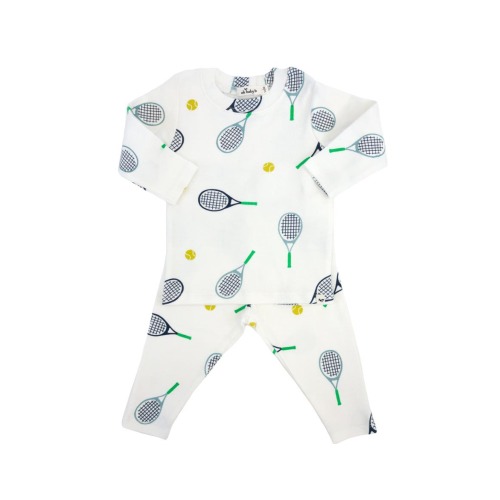 Tennis Print Two Piece Set