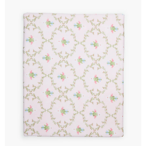 The Crib Sheet - Light Pink Trellis