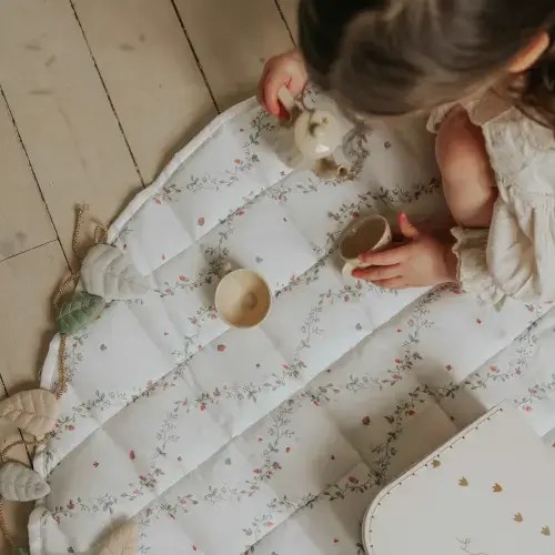 Botanical Berries Play Mat - Ivory