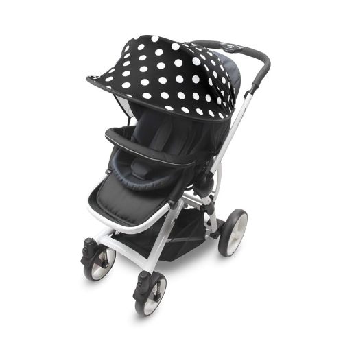 Sun Shade for Strollers and Car Seats - Scandi (Mosaic Black) UPF 50+