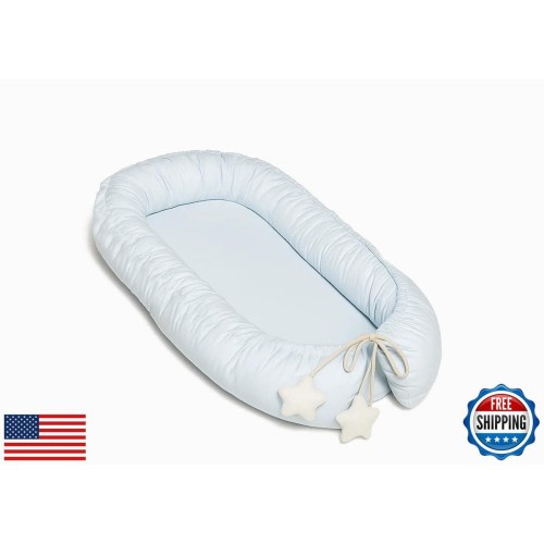 Soft and Breathable Baby Lounger - Portable Infant Nest for Newborns - Safe a