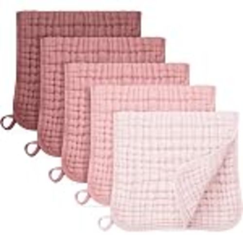 Amazon.com: Looxii Muslin Burp Cloths Baby Girl 6 Pack - 20" x 10" - Ultra Soft & Absorbent, 6-Layer 100% Cotton for Spit Up & Drool- Gentle Baby Burping Cloth, Newborn Essentials Shower Gift Girl, Gradient Pink : Baby