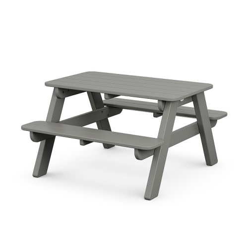 Toddler Polywood Play Picnic Table - Gray