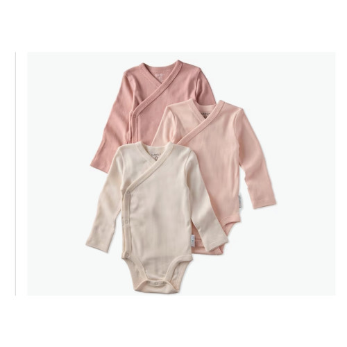 Amazon.com: Butterblu Baby Sterling - Paquete de 3 mamelucos tipo kimono 100% algodón orgánico a presión lateral para bebés niños y niñas