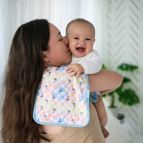 Sunset Checker Burp Cloth