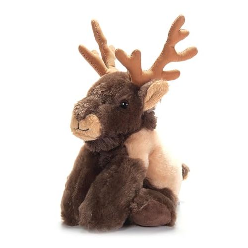The Petting Zoo Elk Stuffed Animal Plushie, Gifts for Kids, Wild Onez Zoo Animals, Elk Plush Toy 9 Inches