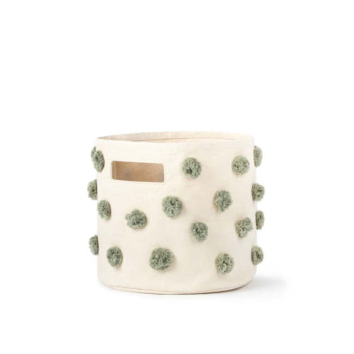 Pom Pom Basket - Pint - Sage