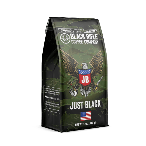 Black Rifle Coffee Company Just Black, Medium Roast, Ground Coffee,12 oz