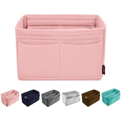 OMYSTYLE Purse Organizer Insert, Felt Tote Bag Organizer Insert with 5 Sizes, Handbag Dividers for Inside Purse, Compatible with Longchamp, Neverful, Speedy and More
