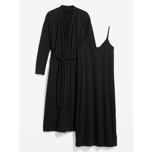 Maternity Sunday Sleep Robe &amp; Nursing Nightgown Set