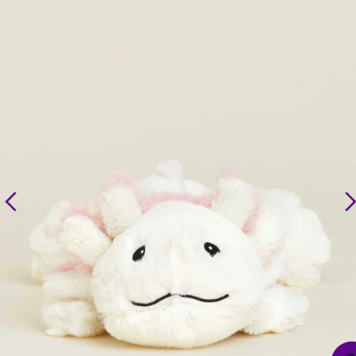 Axolotl Warmies Junior - white