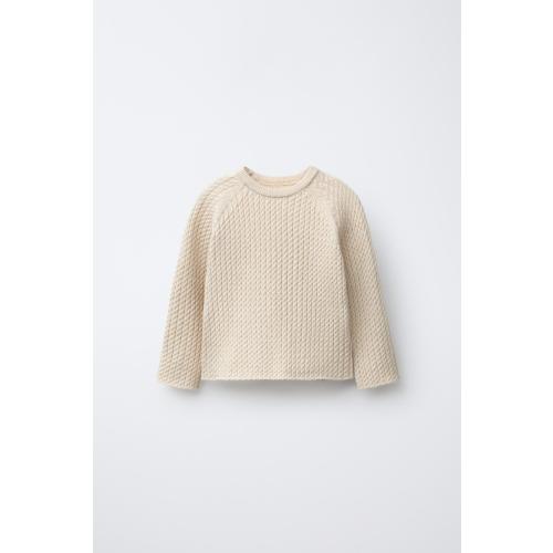 CABLE KNIT SWEATER - Sand / Marl | ZARA United States