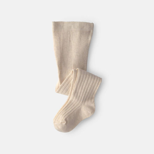 Baby Girl Ribbed Tights - Cream | Carter’s Oshkosh Canada