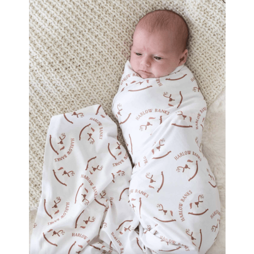 Rock-A-Bye Personalized Swaddle Blanket