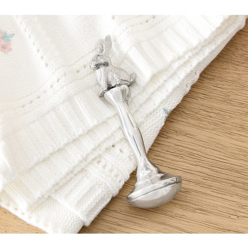 Pewter Bunny Rattle