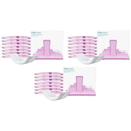 Frida Mom 2-in-1 Postpartum Pads, Absorbent Perineal Ice Maxi Pads, Instant Cold Therapy Packs and Maternity Pad in One (Pack of 3)