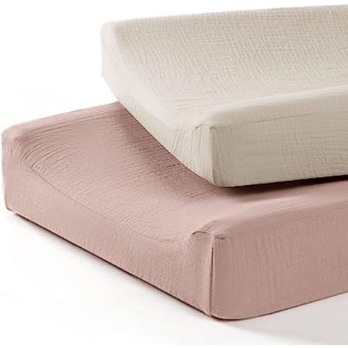 Baby Changing Pad Cover: Muslin Diaper Changing Table Pad Cover - Changing Pad Sheets for Girls Boys