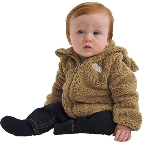 THE NORTH FACE Baby Campshire Full Zip Hoodie | Cozy Fleece Winter Jacket for Toddlers, With Mittens & Attached Bear Ear Hood