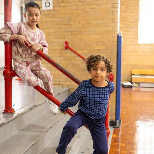 Linen Checkered Pocket Baby Romper
