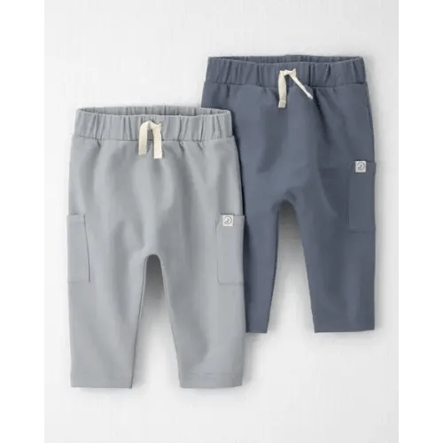 Baby 2-Pack Organic Cotton French Terry Joggers - Little Planet | Carter's