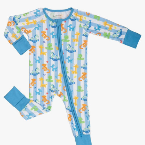 LollyBanks Baby Pajamas, 2-Way Zipper Infant Romper, 95% Viscose Made from Bamboo and 5% Spandex, Baby Sleepers