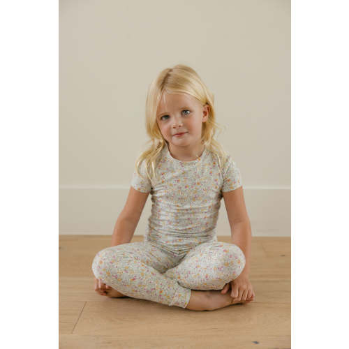 Short Sleeve PJ Set in Petal Garden