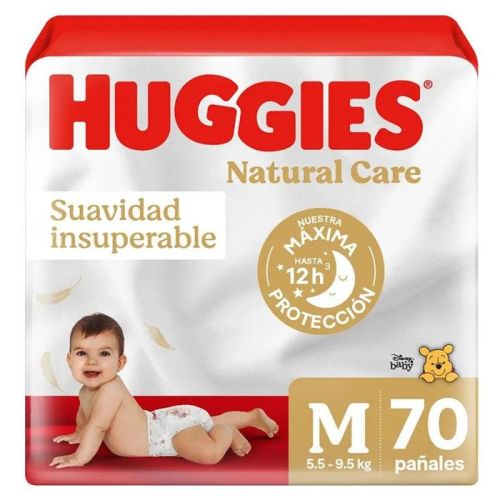 Pañal Huggies Natural Care M 70