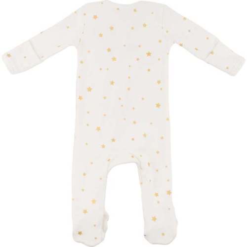 Oh Baby! Gold Star Zipper Footie (3 or 6M)