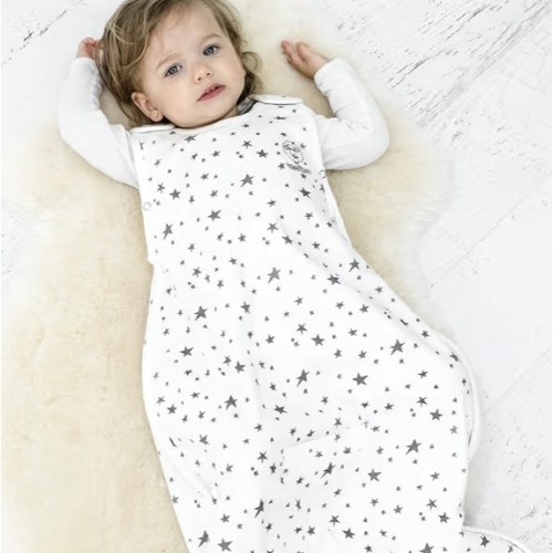 4 Season® Ultimate Baby Sleep Bag, Merino Wool & Organic Cotton, Star White