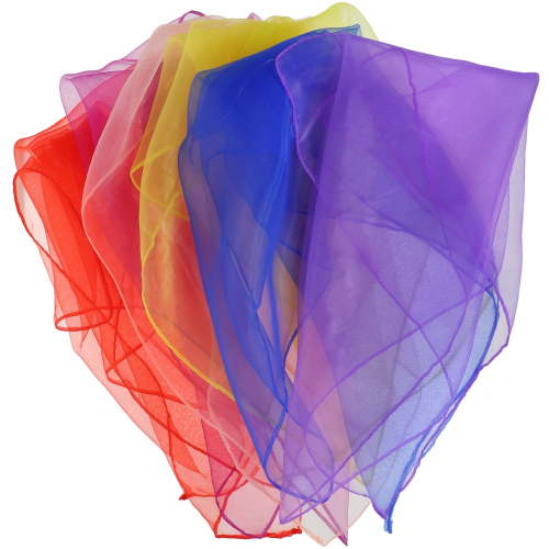 6pcs Juggling Scarves For Kids Square Play Silk Dance Scarves Square Juggling Scarves - Walmart.ca
