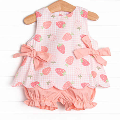 Pineberry Picnic Bloomer Set, Pink – Stitchy Fish