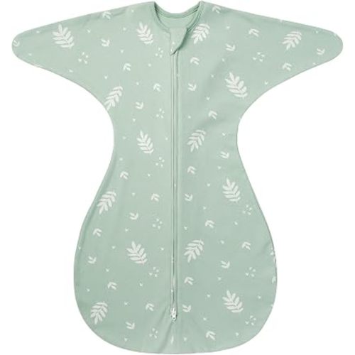 ZIGJOY Swaddle Sleep Sack 3-6 Months, 1.0 Tog Cotton Baby Swaddle Blanket