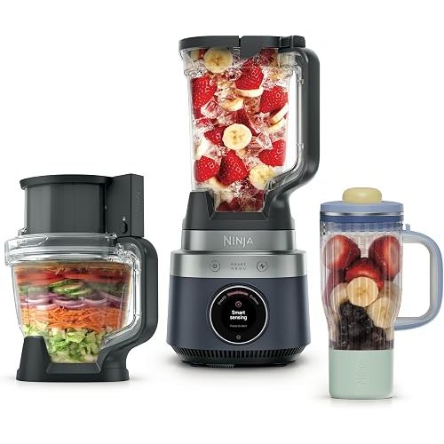 Ninja CrushBOSS 3-in-1 Blender & Food Processor, 1850PW, LB401BL